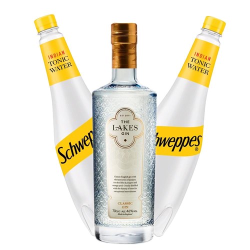 The Lakes Gin 70cl with Tonic Mixer